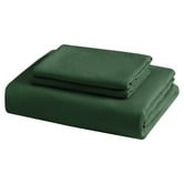 Aldrin Home Hunter Green Washed Microfibre Quilt Cover Set