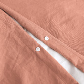 Dreamaker Pink Clay Washed Microfibre Quilt Cover Set