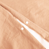 Dreamaker Peach Washed Microfibre Quilt Cover Set