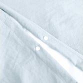 Aldrin Home Ice Blue Washed Microfibre Quilt Cover Set
