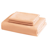 Dreamaker Peach Washed Microfibre Quilt Cover Set
