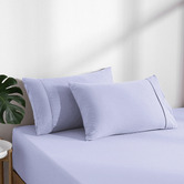 Aldrin Home Washed Microfibre Fitted Sheet Set