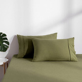 Aldrin Home Washed Microfibre Fitted Sheet Set