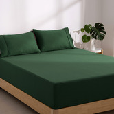 Aldrin Home Washed Microfibre Fitted Sheet Set
