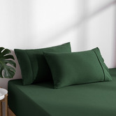 Aldrin Home Washed Microfibre Fitted Sheet Set