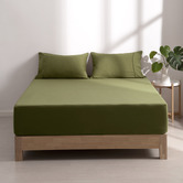Aldrin Home Washed Microfibre Fitted Sheet Set