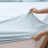Aldrin Home Washed Microfibre Fitted Sheet Set