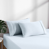 Aldrin Home Washed Microfibre Fitted Sheet Set