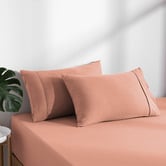 Aldrin Home Washed Microfibre Fitted Sheet Set