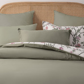 Aldrin Home Magnolia Reversible Cotton Quilt Cover Set