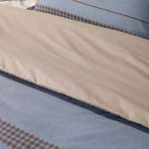 Aldrin Home Blue Kumiko Reversible Cotton Quilt Cover Set