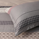 Aldrin Home Grey Kumiko Reversible Cotton Quilt Cover Set