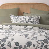 Aldrin Home Sage Felicity Reversible Quilt Cover Set