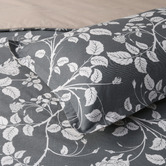Aldrin Home Charcoal Felicity Reversible Cotton Quilt Cover Set