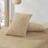 Aldrin Home Natural Fawn Embossed Quilt Cover Set