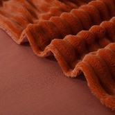 Aldrin Home Rust Red Embossed Quilt Cover Set