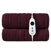 Aldrin Home Extra Large Coral Fleece Heated Throw