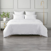 Aldrin Home White Matte&nbsp;Satin&nbsp;Quilt Cover Set
