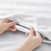 Aldrin Home White Matte&nbsp;Satin&nbsp;Quilt Cover Set