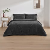 Aldrin Home Jasper Teddy Fleece Quilt Cover Set