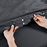 Aldrin Home Grey Matte&nbsp;Satin&nbsp;Quilt Cover Set