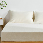 Aldrin Home Jasper Teddy Fleece Combo Fitted Sheet Set