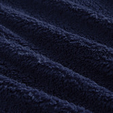 Aldrin Home Midnight Blue Jasper Teddy Fleece Quilt Cover Set