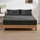 Aldrin Home Jasper Teddy Fleece Combo Fitted Sheet Set