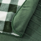 Aldrin Home Gingham Faux Fur Heated Throw