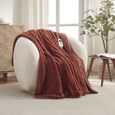 Aldrin Home Chunky Faux Fur Heated Throw