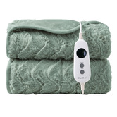 Aldrin Home Extra Large Faux Fur Heated Throw