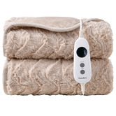 Aldrin Home Extra Large Faux Fur Heated Throw
