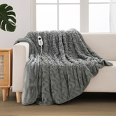 Aldrin Home Extra Large Faux Fur Heated Throw