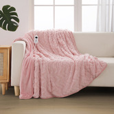 Aldrin Home Extra Large Faux Fur Heated Throw