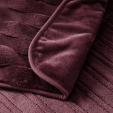 Aldrin Home Basketweave Faux Fur Heated Throw