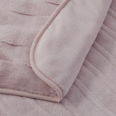Aldrin Home Basketweave Faux Fur Heated Throw