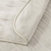 Aldrin Home Basketweave Faux Fur Heated Throw