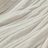 Aldrin Home Basketweave Faux Fur Heated Throw