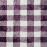 Aldrin Home Gingham Faux Fur Heated Throw