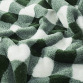 Aldrin Home Gingham Faux Fur Heated Throw