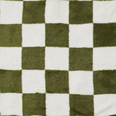 Aldrin Home Checkered Plush Faux Fur Throw
