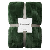 Aldrin Home Basketweave Faux Fur Throw