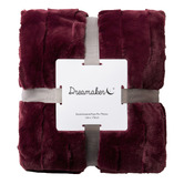 Aldrin Home Basketweave Faux Fur Throw