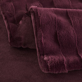 Aldrin Home Basketweave Faux Fur Throw