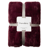Aldrin Home Basketweave Faux Fur Throw