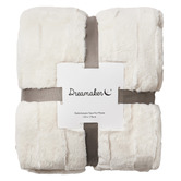 Aldrin Home Basketweave Faux Fur Throw