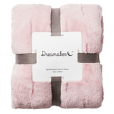 Aldrin Home Basketweave Faux Fur Throw