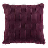 Aldrin Home Basketweave Faux Fur Cushion