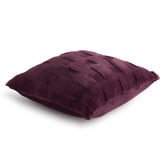 Aldrin Home Basketweave Faux Fur Cushion