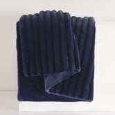 Aldrin Home Chunky Embossed Faux Fur Throw